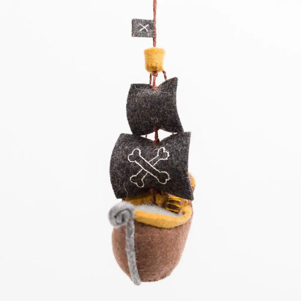 Ahoy There Pirate Ship Ornament
