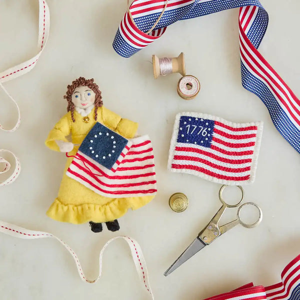 1776 American Flag Ornament