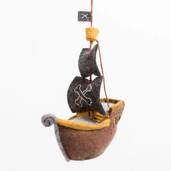 Ahoy There Pirate Ship Ornament