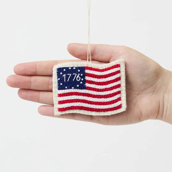 1776 American Flag Ornament