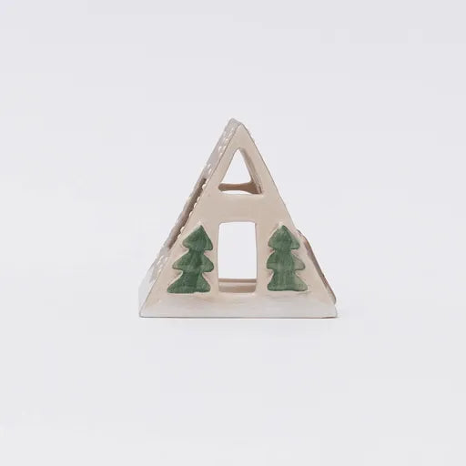 A-Frame House Ceramic Tealight Holder
